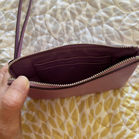 Coach metallic wristlet - like new - Picture 3 of 5